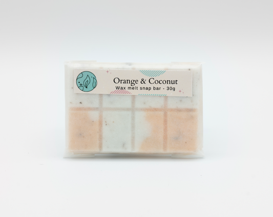 Orange & Coconut Wax Melt Snap Bar