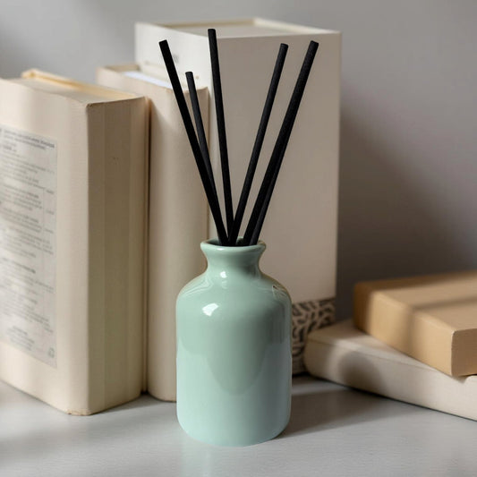 Green Ceramic Home Accent Bottle | Diffuser & Mini Vase | 100ml-1