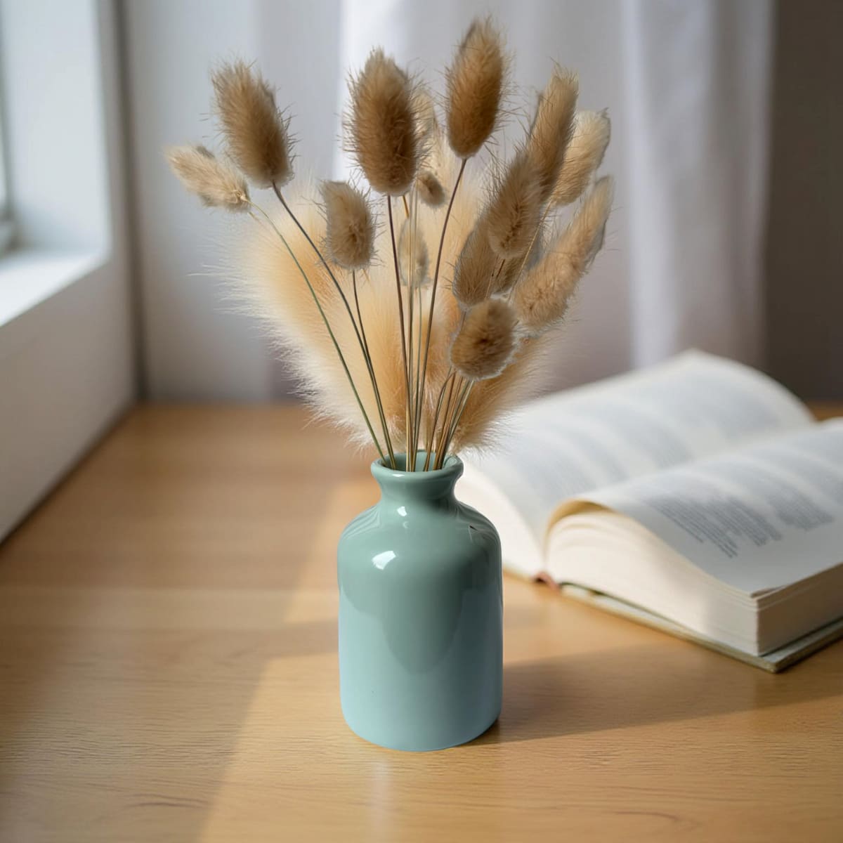 Green Ceramic Home Accent Bottle | Diffuser & Mini Vase | 100ml-2