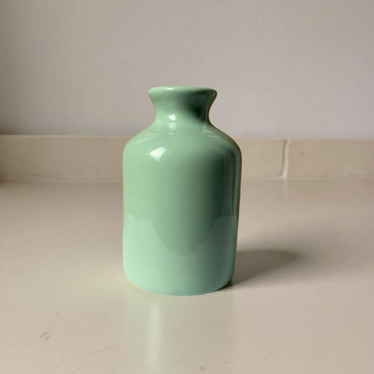 Green Ceramic Home Accent Bottle | Diffuser & Mini Vase | 100ml-0